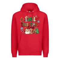 Red family christmas crew 2024 Premium Hoodie - Zillion Design Studio