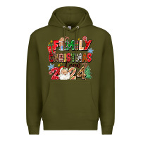 Army Green family christmas crew 2024 Premium Hoodie - Zillion Design Studio