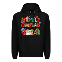 Black family christmas crew 2024 Premium Hoodie - Zillion Design Studio