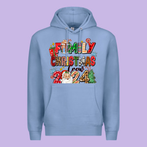 Family Christmas Crew 2024 Premium Hoodie Designed By Zillion Design Studio
