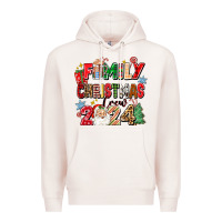 Pale Pink family christmas crew 2024 Premium Hoodie - Zillion Design Studio