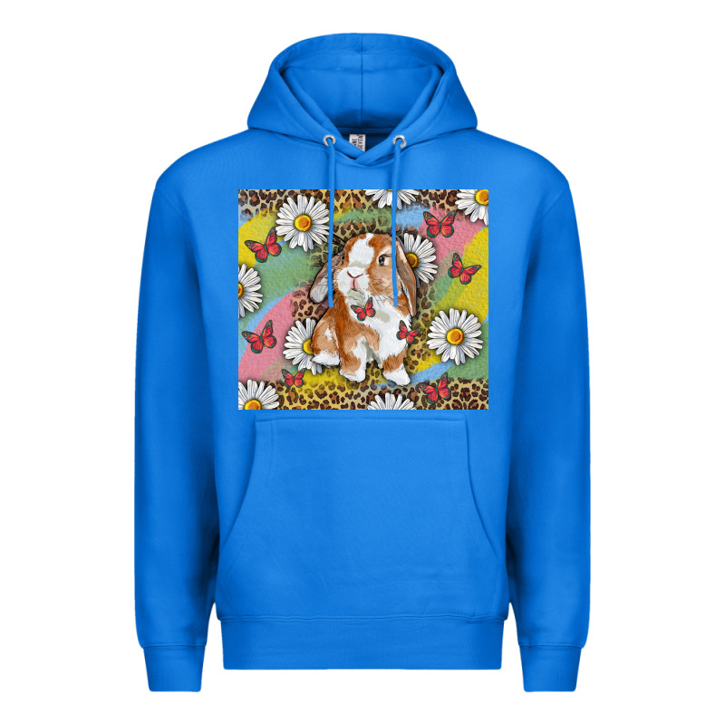 Watercolor Easter Bunny With Daisy Premium Hoodie by RanaPortraitStore | Teevron