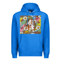 True Royal Watercolor Easter Bunny With Daisy Premium Hoodie - RanaPortraitStore