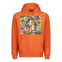 Carrot Watercolor Easter Bunny With Daisy Premium Hoodie - RanaPortraitStore