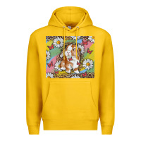 Lemon Watercolor Easter Bunny With Daisy Premium Hoodie - RanaPortraitStore