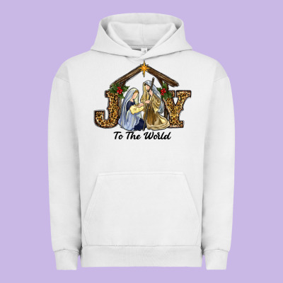 Urban Hoodie Joy To The World Baby Jesus Christmas