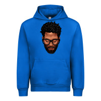 Cobalt bearded black man portrait Urban Hoodie - texasbilliewilder