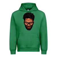 Emerald bearded black man portrait Urban Hoodie - texasbilliewilder