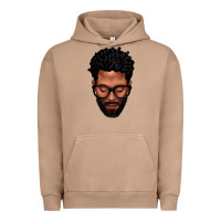 Pigment Burro bearded black man portrait Urban Hoodie - texasbilliewilder