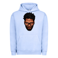 Pigment Grape Ice bearded black man portrait Urban Hoodie - texasbilliewilder