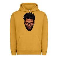 Pigment Peanut Butter bearded black man portrait Urban Hoodie - texasbilliewilder