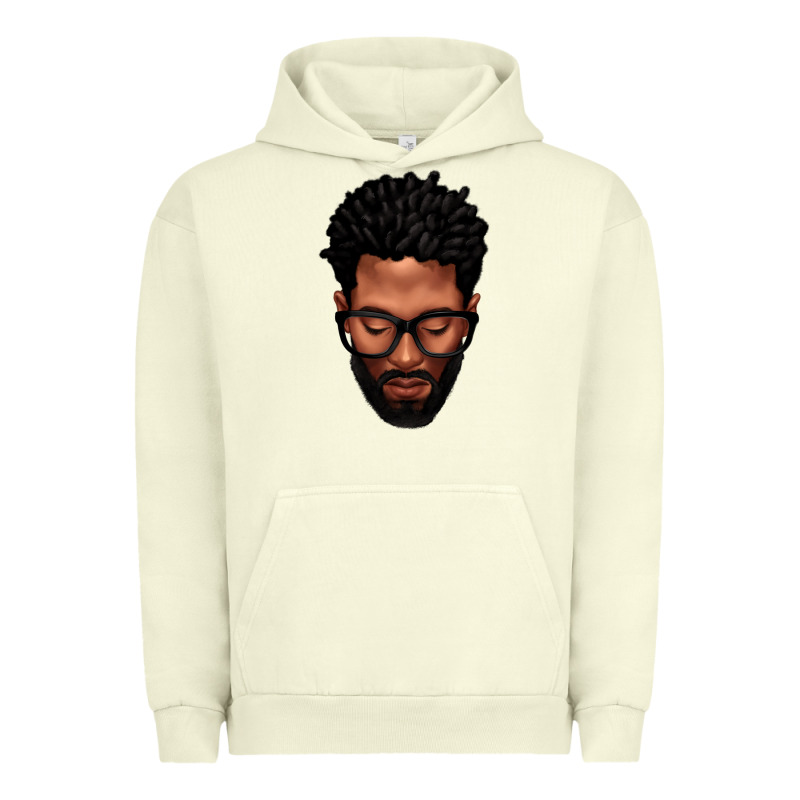 Bearded Black Man Portrait Urban Hoodie by texasbilliewilder | Teevron