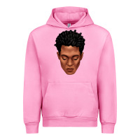 Fuchsia Pink black man portrait Urban Hoodie - texasbilliewilder
