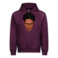 Mauve Wine black man portrait Urban Hoodie - texasbilliewilder