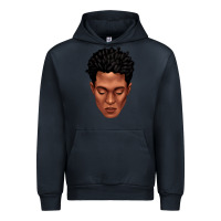Navy black man portrait Urban Hoodie - texasbilliewilder