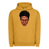 Pigment Peanut Butter black man portrait Urban Hoodie - texasbilliewilder