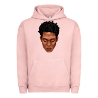 Pigment Salmon black man portrait Urban Hoodie - texasbilliewilder