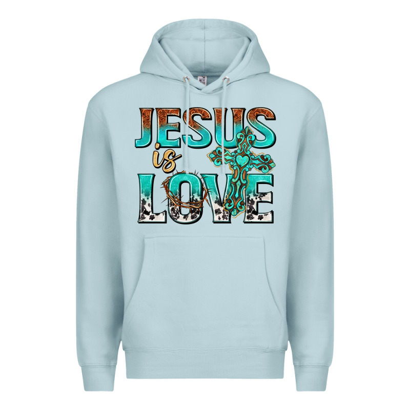 Jesus Is Love Premium Hoodie by texasbilliewilder | Teevron