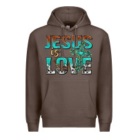 Coffee jesus is love Premium Hoodie - texasbilliewilder