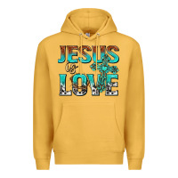 Mustard jesus is love Premium Hoodie - texasbilliewilder