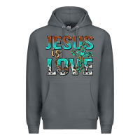 Rock jesus is love Premium Hoodie - texasbilliewilder