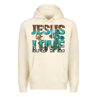 Sandshell jesus is love Premium Hoodie - texasbilliewilder