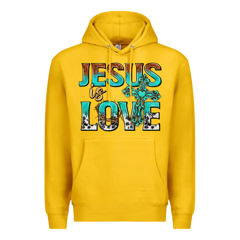 Jesus Is Love Premium Hoodie by texasbilliewilder | Teevron