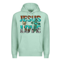 Seafoam jesus is love Premium Hoodie - texasbilliewilder