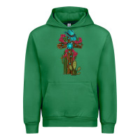 Emerald Gemstone Cross With Cactus Urban Hoodie - RanaPortraitStore