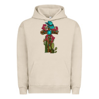 Pigment French Oak Gemstone Cross With Cactus Urban Hoodie - RanaPortraitStore