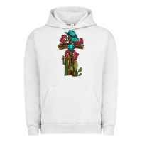 Pigment Lunar Rock Gemstone Cross With Cactus Urban Hoodie - RanaPortraitStore