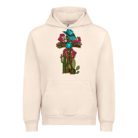 Sandshell Gemstone Cross With Cactus Urban Hoodie - RanaPortraitStore
