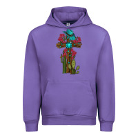 Tulip Gemstone Cross With Cactus Urban Hoodie - RanaPortraitStore