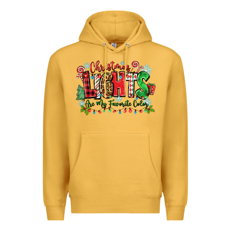 Christmas Lights Are My Favorite Color Premium Hoodie by Zillion Design Studio | Teevron