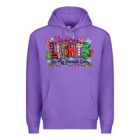 Purple christmas lights are my favorite color Premium Hoodie - Zillion Design Studio