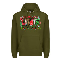 Army Green christmas lights are my favorite color Premium Hoodie - Zillion Design Studio