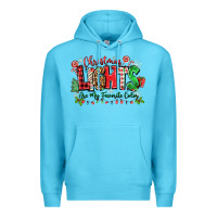 Ocean Blue christmas lights are my favorite color Premium Hoodie - Zillion Design Studio