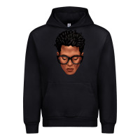 Black black man portrait Urban Hoodie - texasbilliewilder