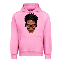 Fuchsia Pink black man portrait Urban Hoodie - texasbilliewilder