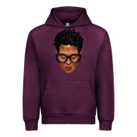 Mauve Wine black man portrait Urban Hoodie - texasbilliewilder