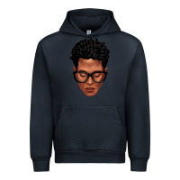 Navy black man portrait Urban Hoodie - texasbilliewilder