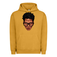 Pigment Peanut Butter black man portrait Urban Hoodie - texasbilliewilder