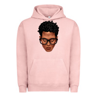 Pigment Salmon black man portrait Urban Hoodie - texasbilliewilder