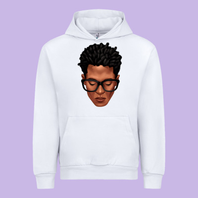 Black Man Portrait Urban Hoodie Designed By Texasbilliewilder