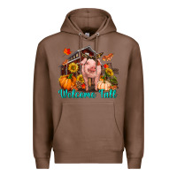 Chestnut Welcome fall pig Premium Hoodie - RanaPortraitStore