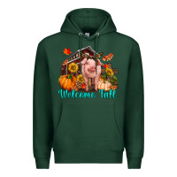 Sports Green Welcome fall pig Premium Hoodie - RanaPortraitStore