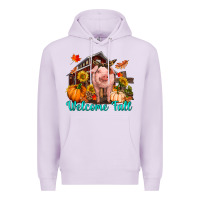 Lilac Welcome fall pig Premium Hoodie - RanaPortraitStore