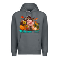 Rock Welcome fall pig Premium Hoodie - RanaPortraitStore