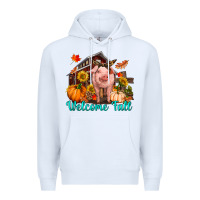 White Welcome fall pig Premium Hoodie - RanaPortraitStore