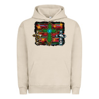 Pigment French Oak Western Cross Urban Hoodie - RanaPortraitStore